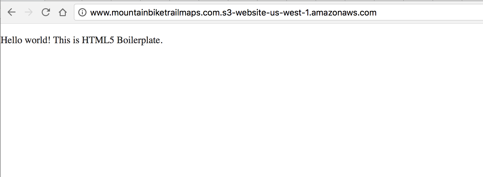 HTML5 Boilerplate Hello World
