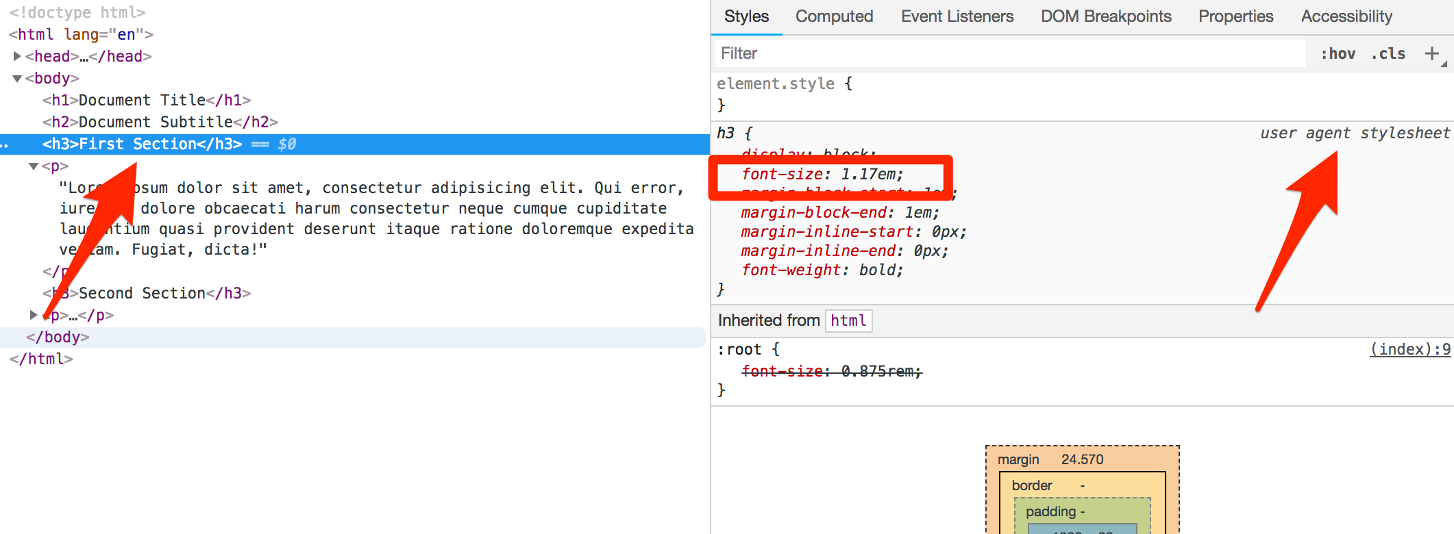 Browser default stylesheet